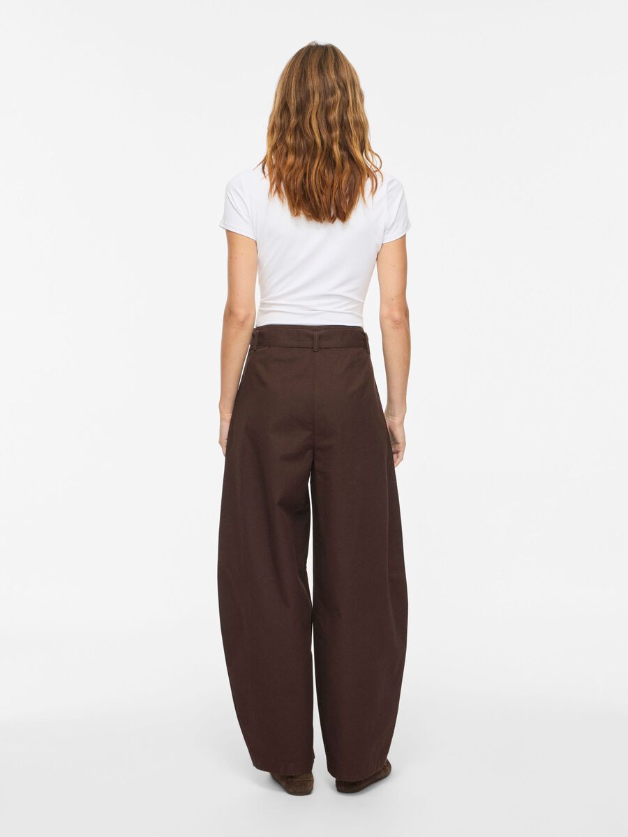 Lily Barrel Pants (Coffee Bean)
