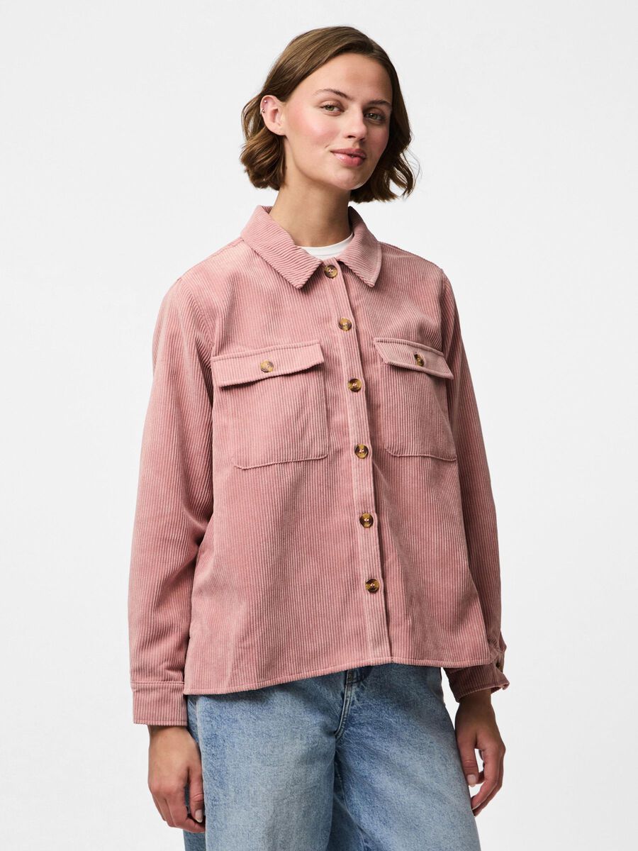 Aoife Corduroy Shirt (Ash Rose)