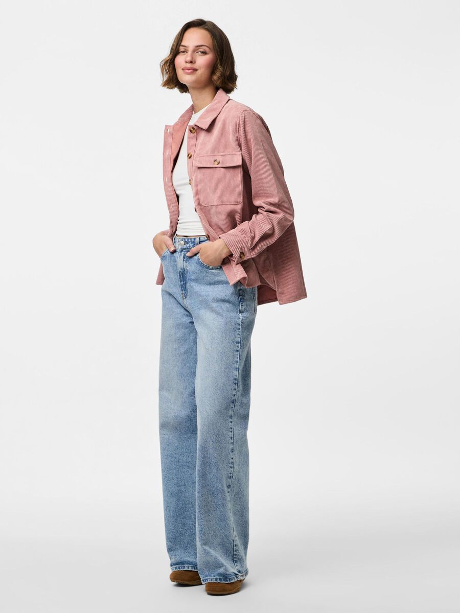Aoife Corduroy Shirt (Ash Rose)