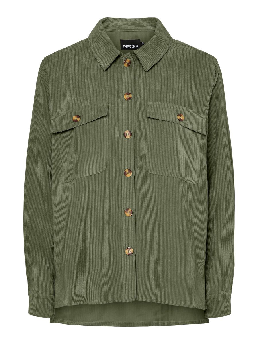 Aoife Corduroy Shirt (Olivine)