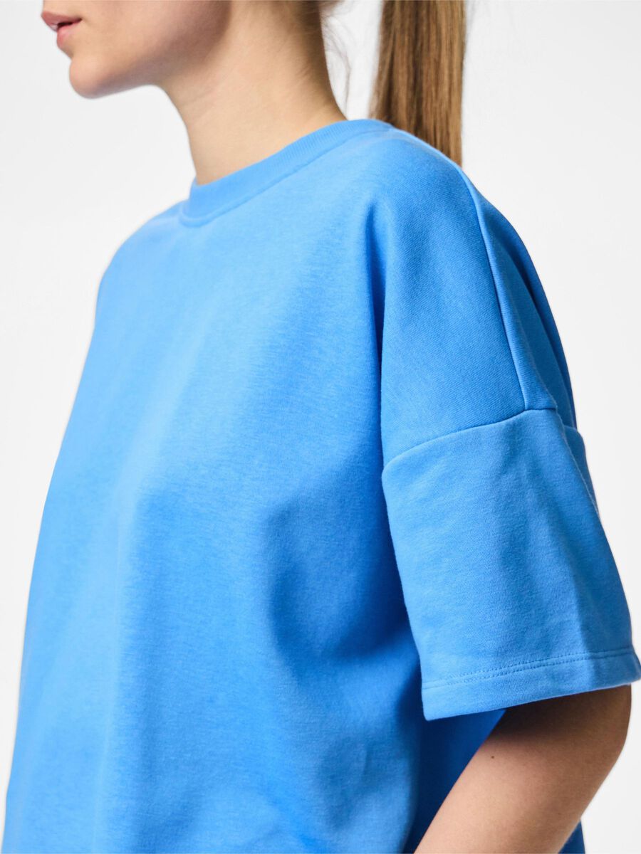 Chilla Sweatshirt Top (Azure Blue)