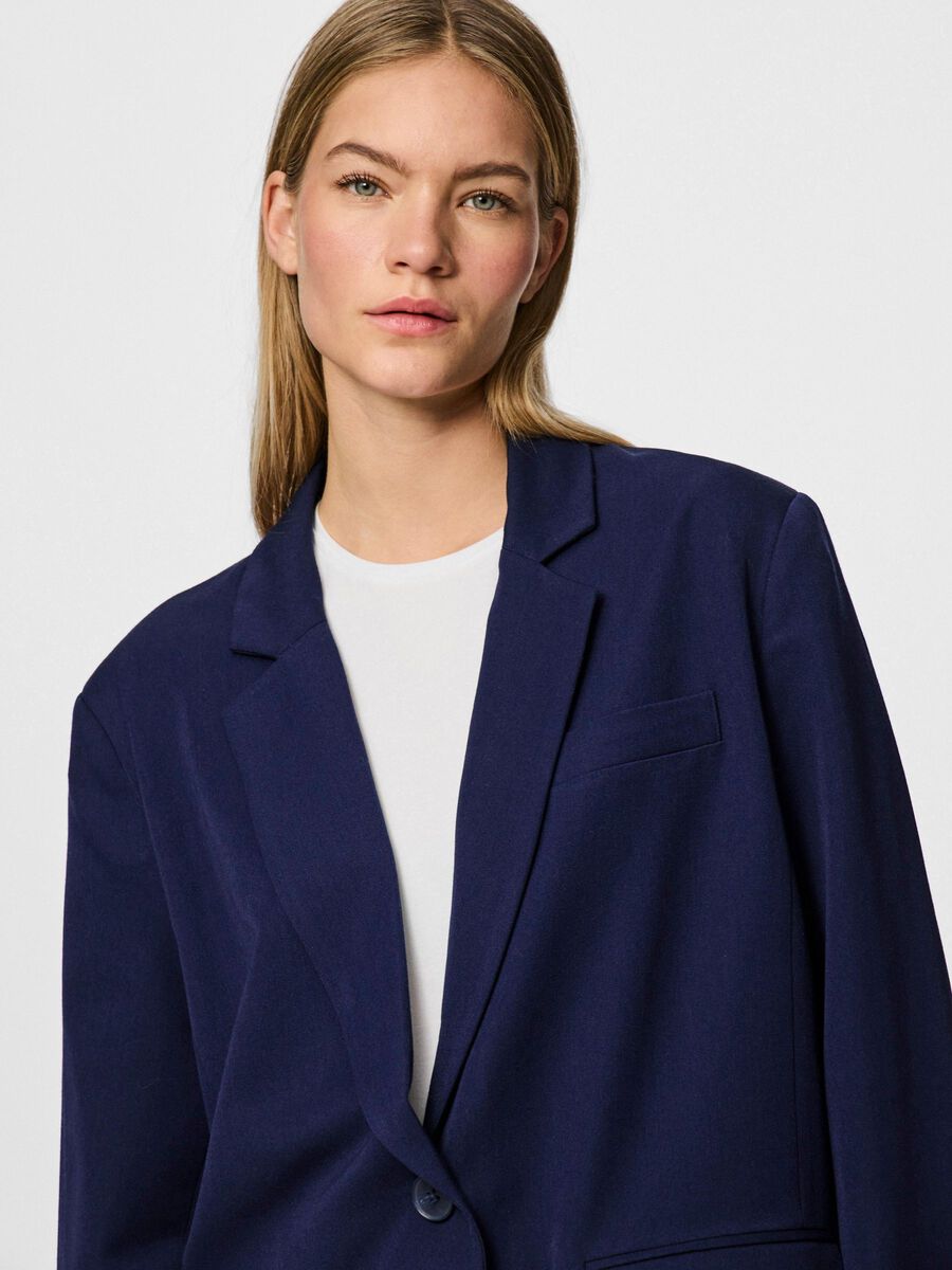 Kamil Loose Blazer (Maritime Blue)