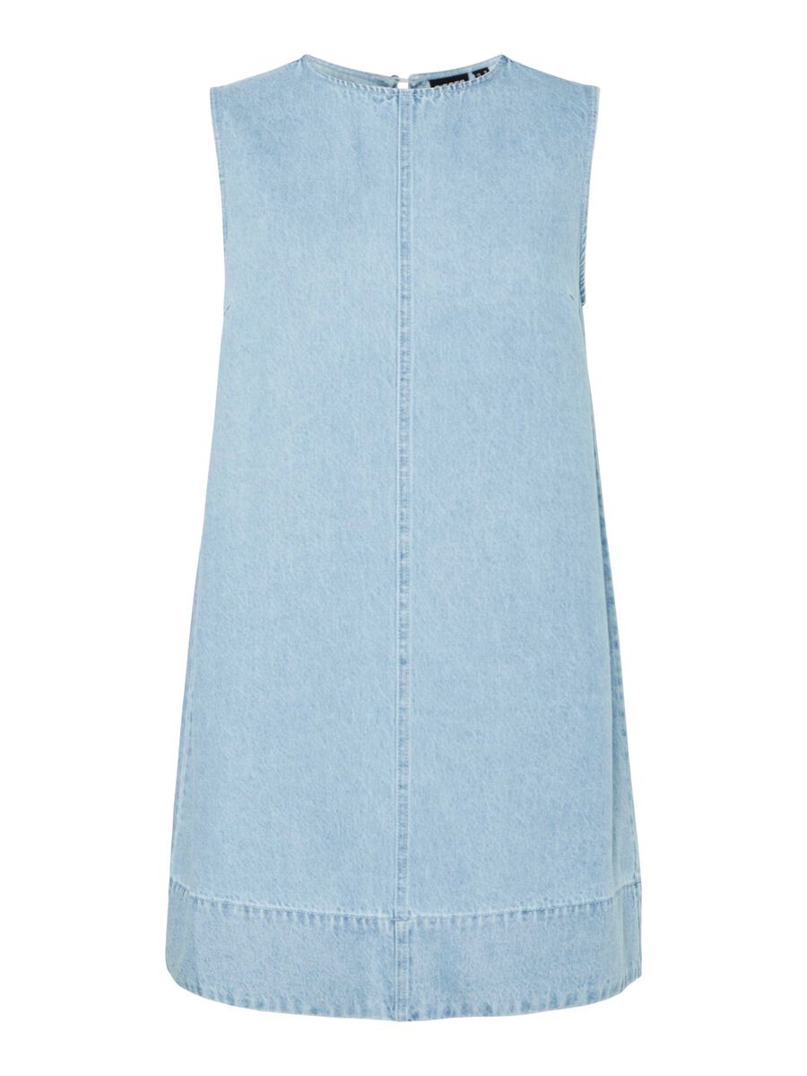 Flora Denim Dress (Light Blue)