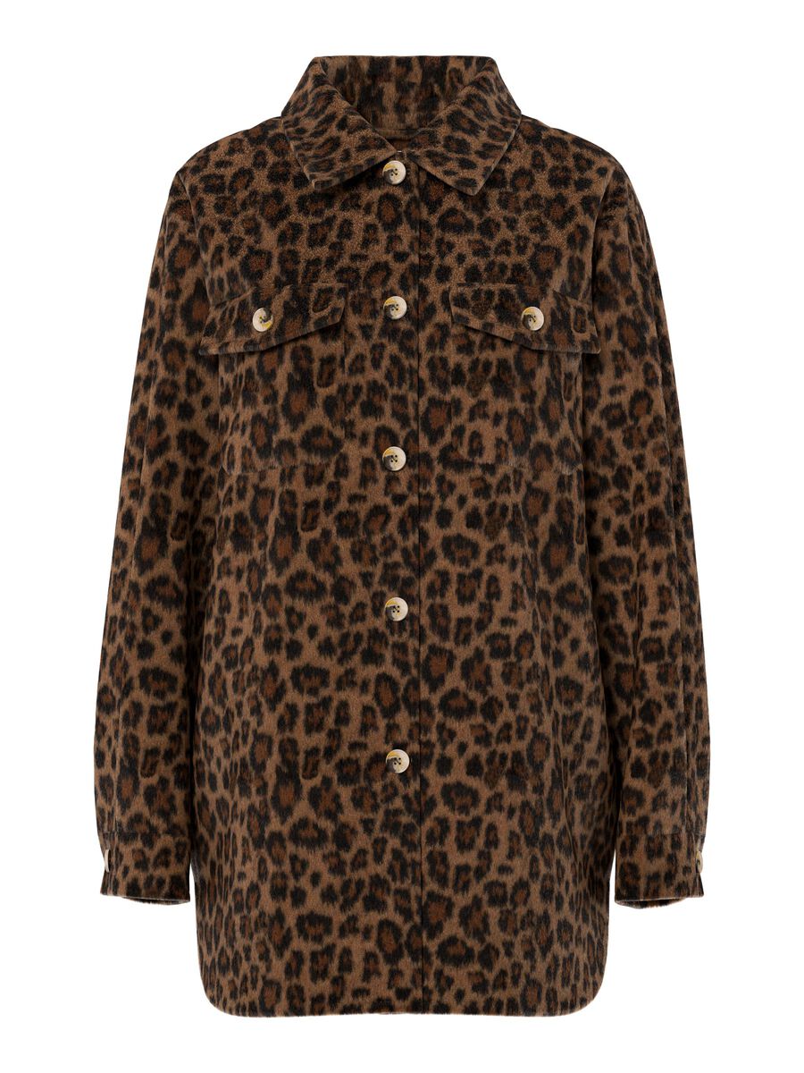 Savannah Shacket (Black/Leopard)