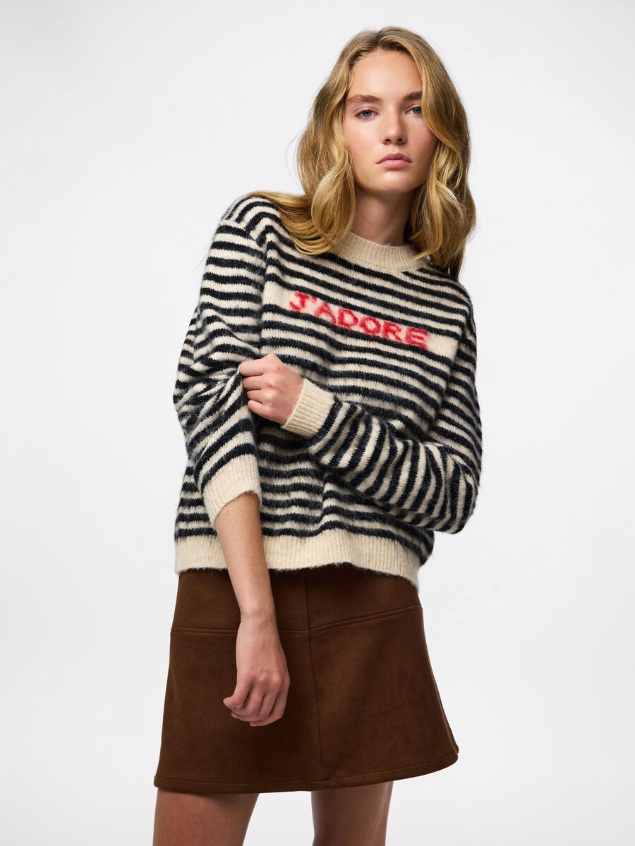 Jada Knit Jumper (Birch/Black)