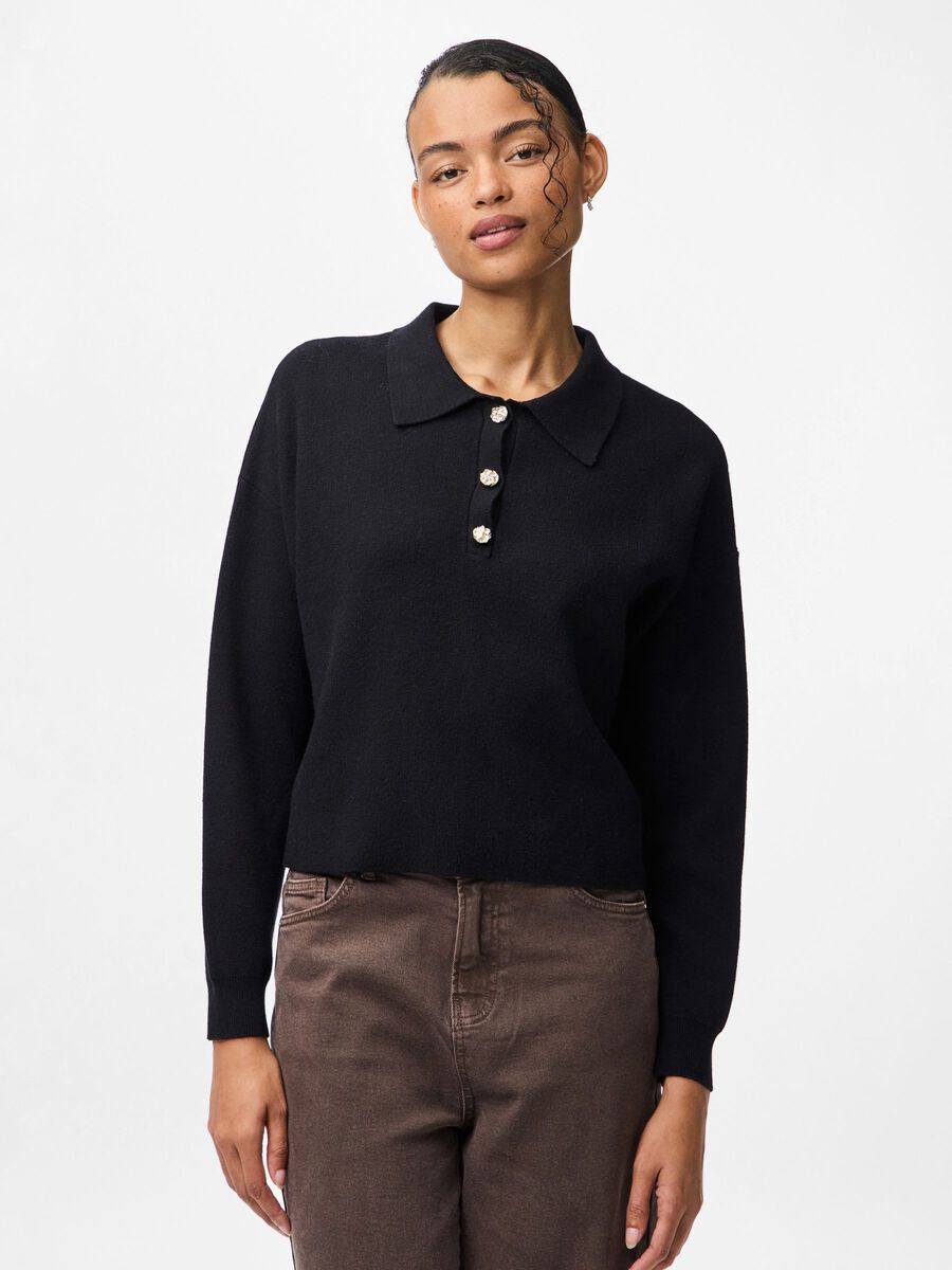 Jessie Polo Jumper (Black)