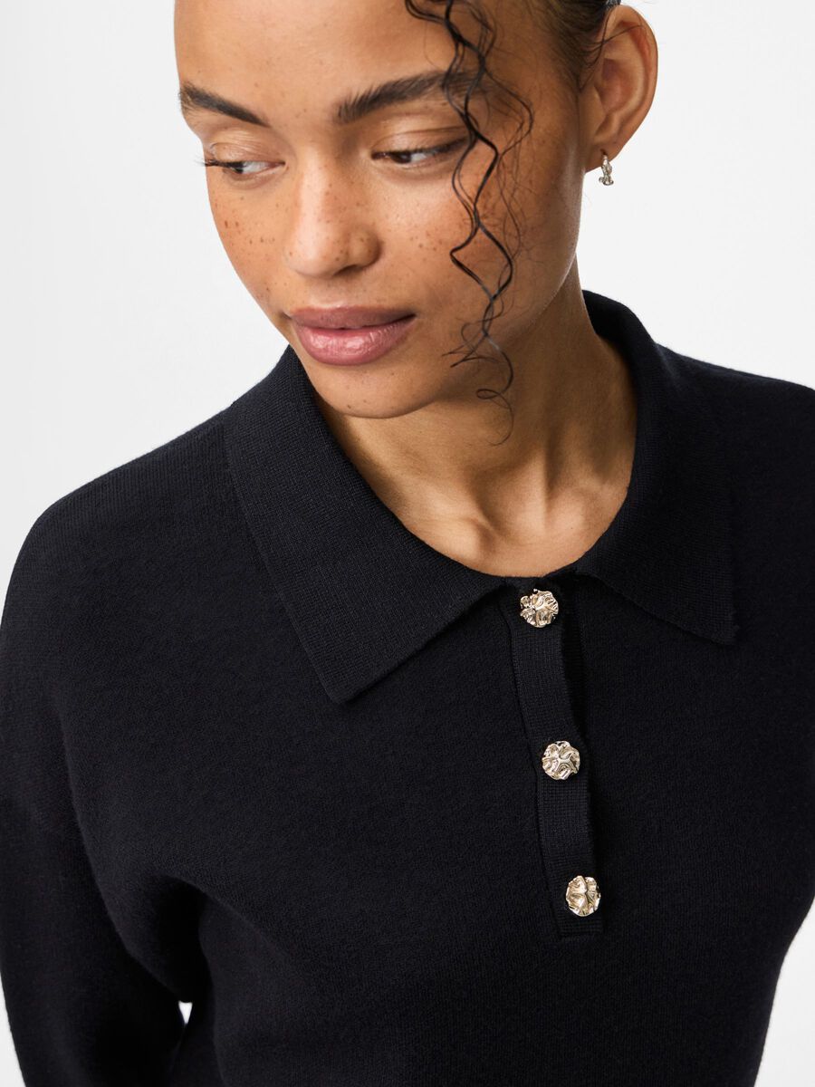 Jessie Polo Jumper (Black)