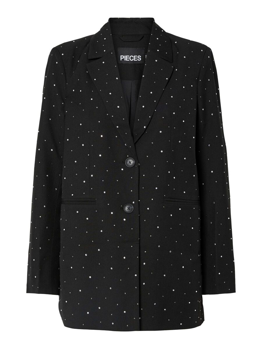 Michelle Rhinestone Blazer (Black)