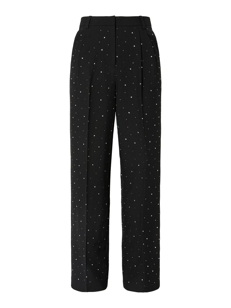 Mila Rhinestone Pants (Black)