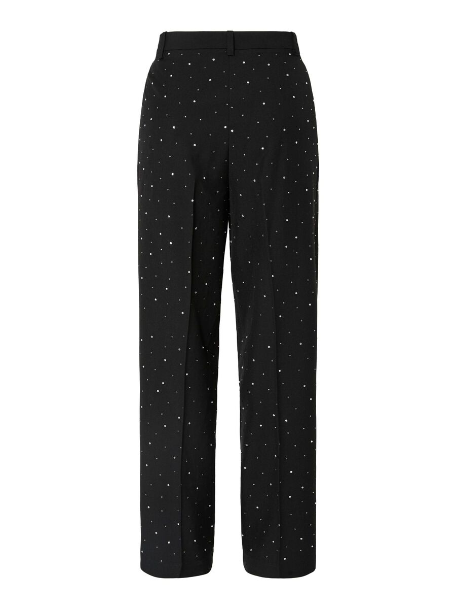 Mila Rhinestone Pants (Black)