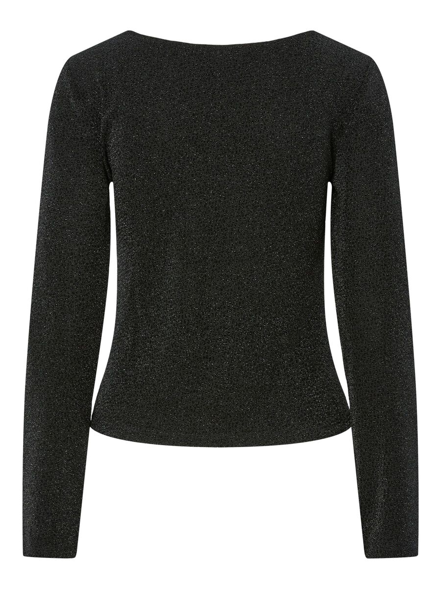 Jina Glitter Top (Black/Black Lure)