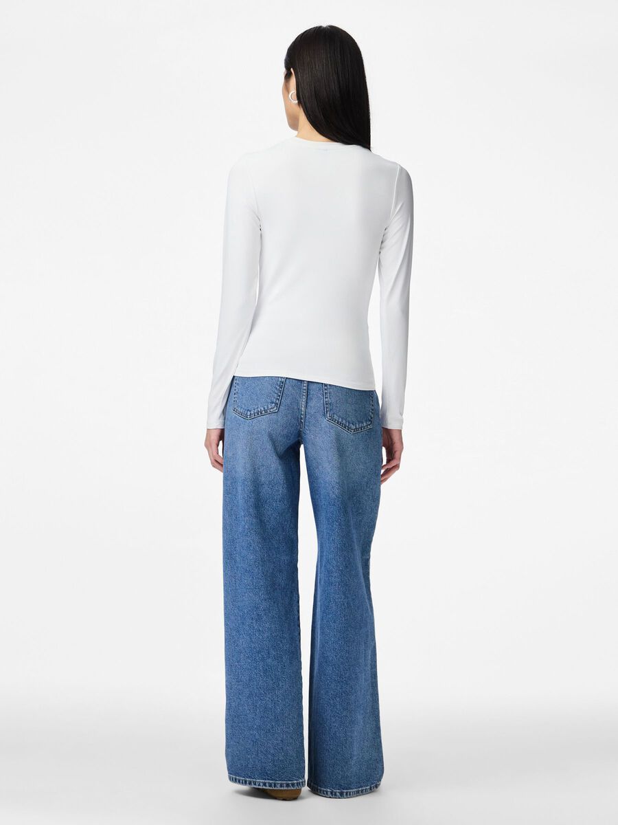 Lula Long Sleeve Top (Bright White)