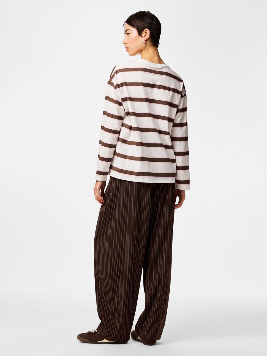Mila Long Sleeve Top (Coffee/Quartz)