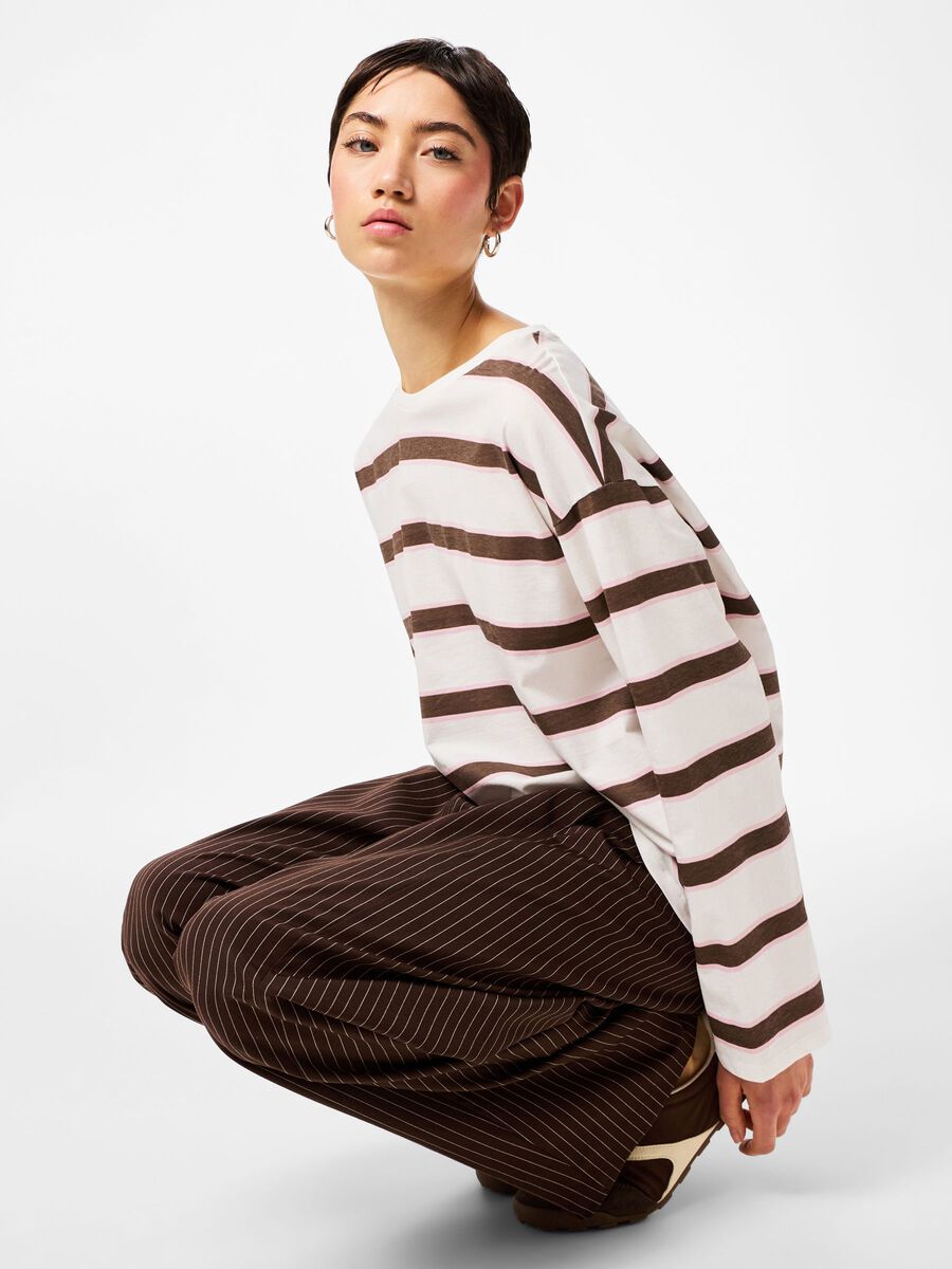 Mila Long Sleeve Top (Coffee/Quartz)