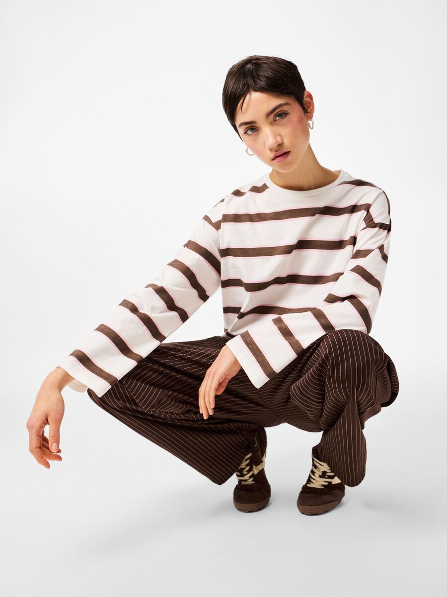 Mila Long Sleeve Top (Coffee/Quartz)