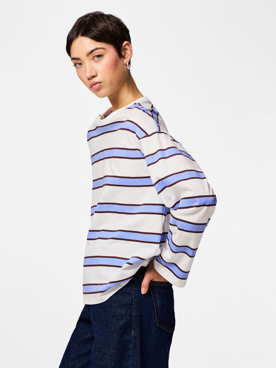 Mila Long Sleeve Top (Hydrangea)