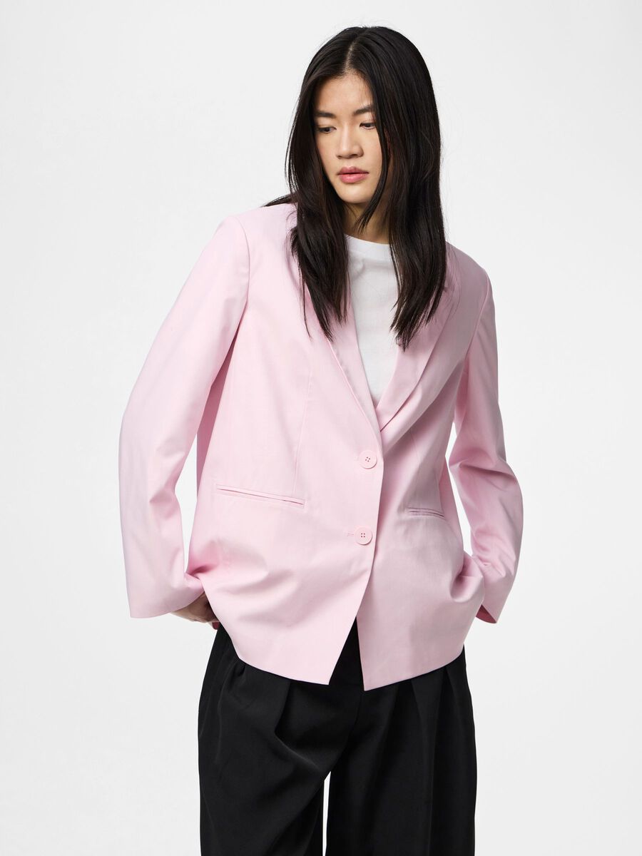 Roz Loose Blazer (Roseate Spoonbill)