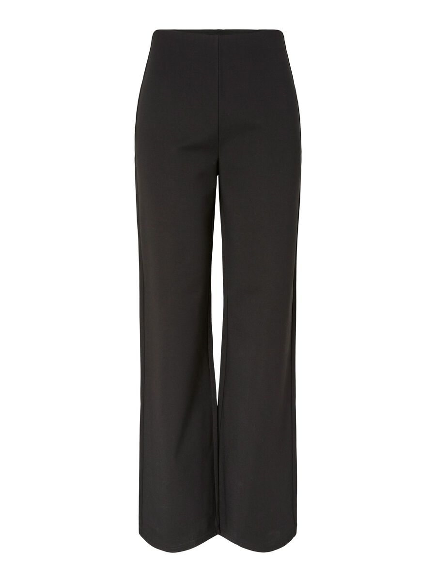 Hallie Wide Leg Trousers (Black)