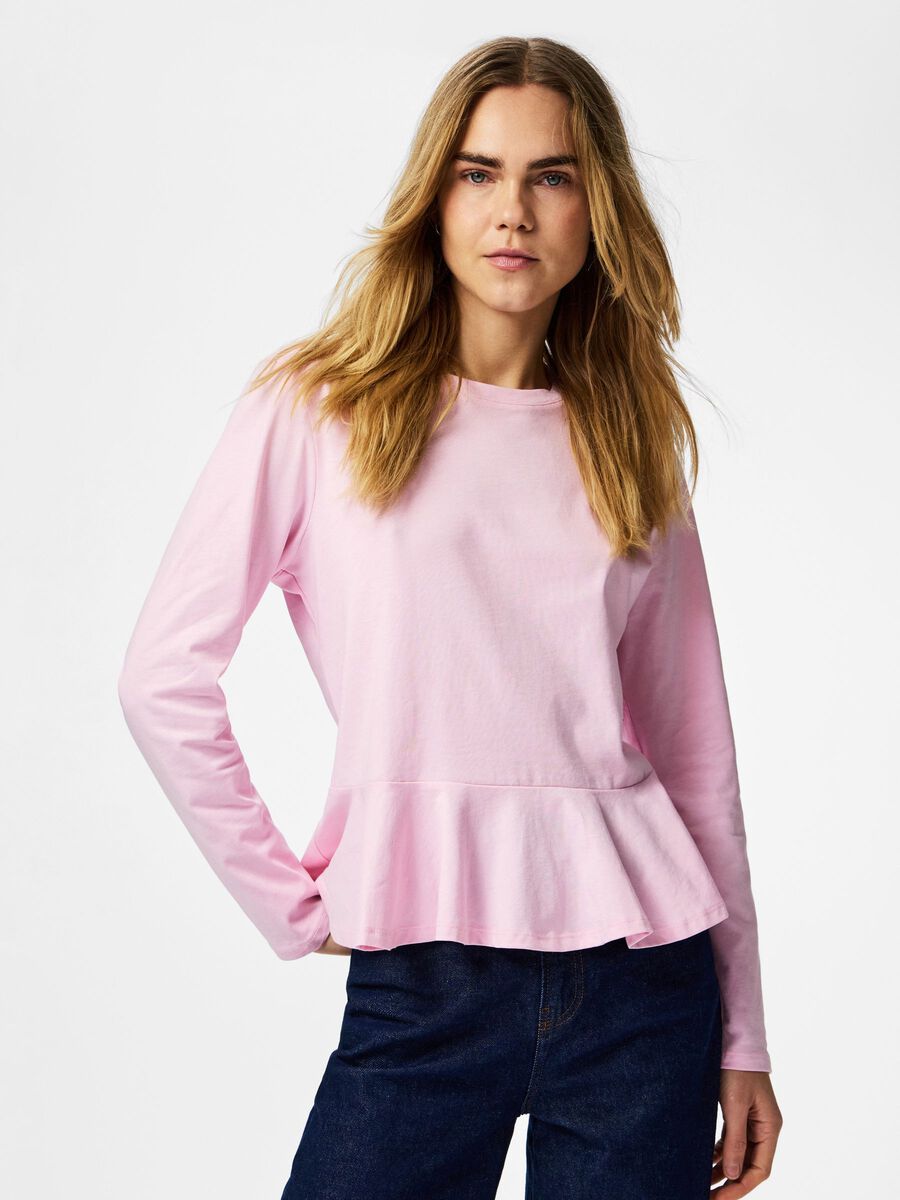 Danilla Peplum Top (Spoonbill)