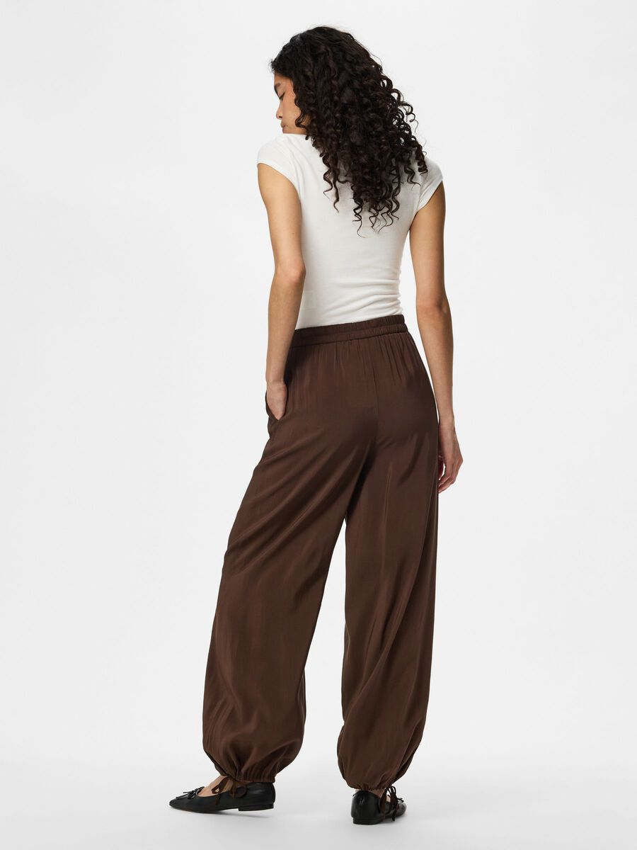 Lia Balloon Trousers (Coffee)