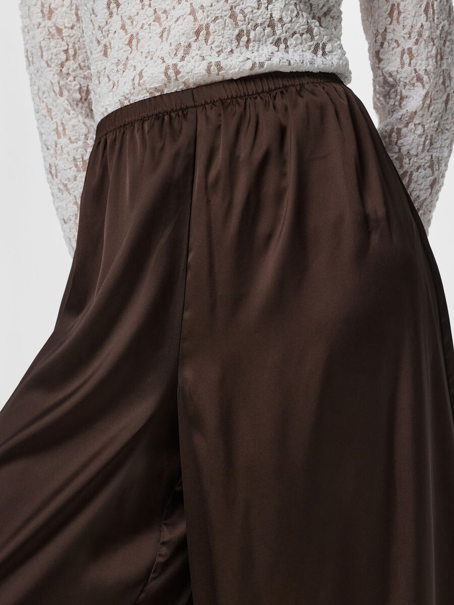 Festa Satin Balloon Pants (Hot Fudge)