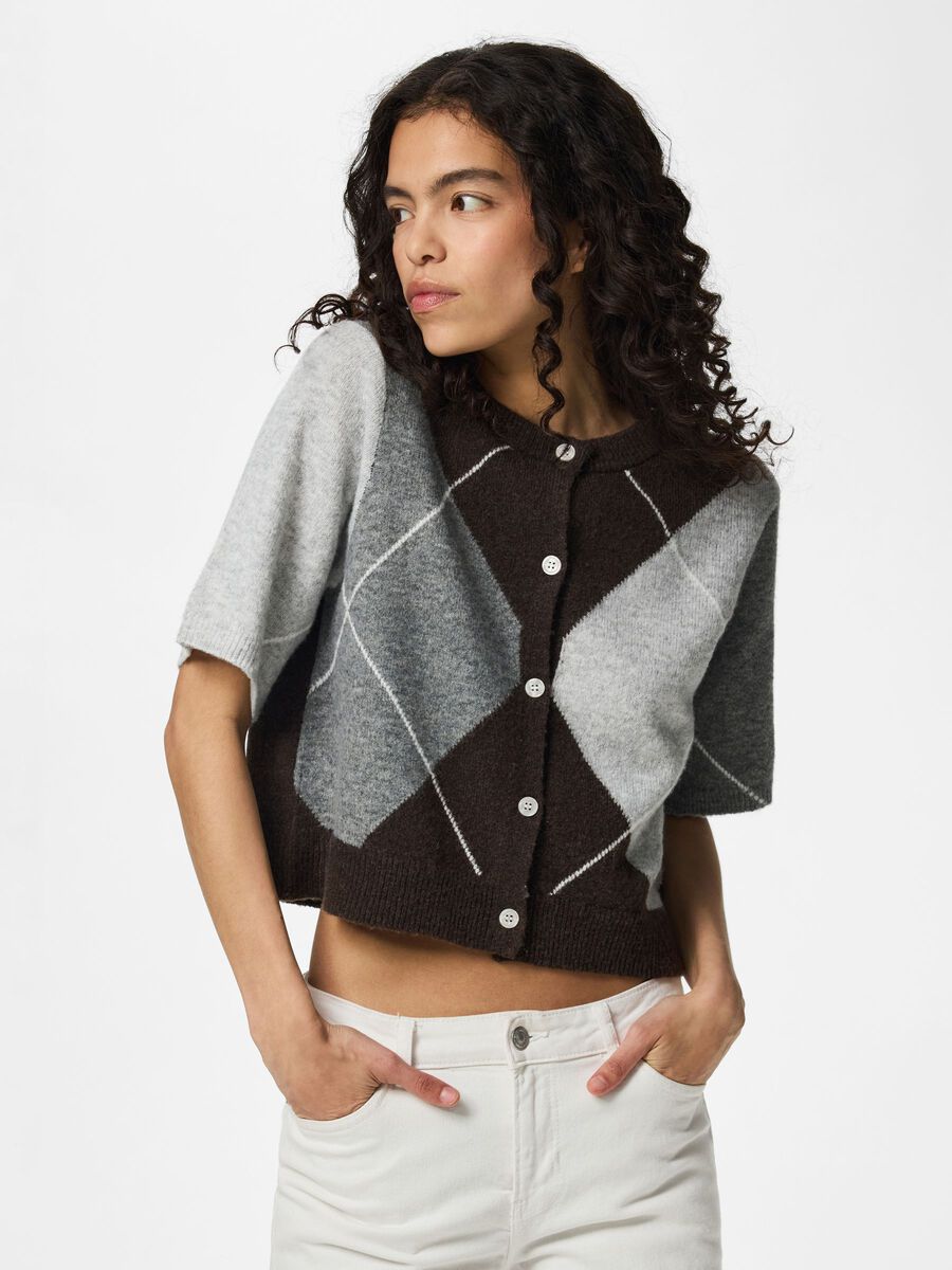 Kaycee Cardigan (Fudge/Grey)
