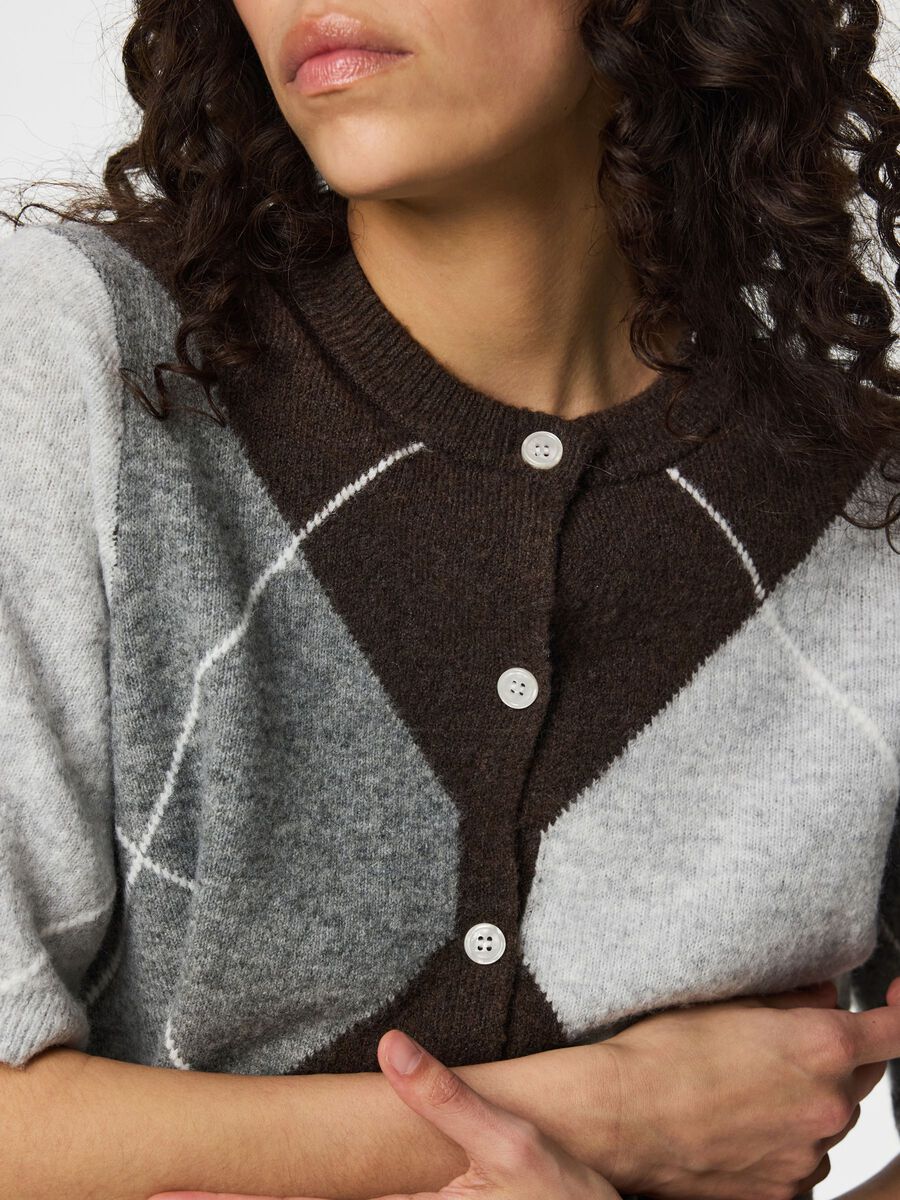 Kaycee Cardigan (Fudge/Grey)