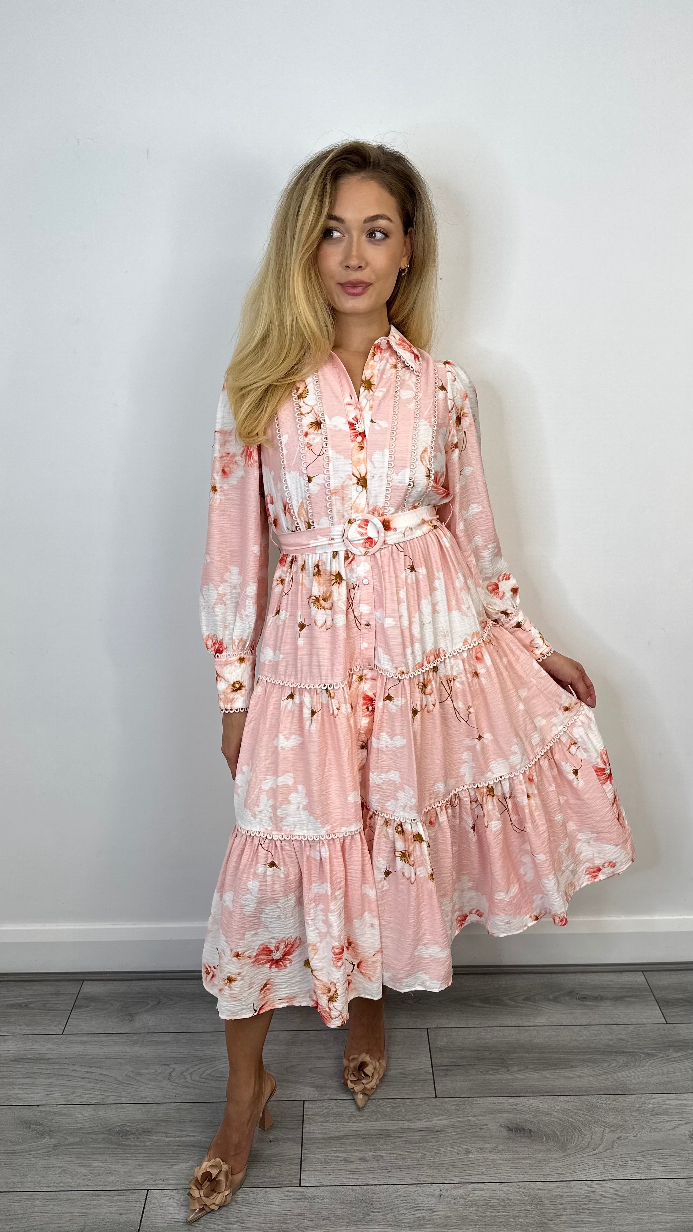 Sybil Long Dress (Chintz Rose)