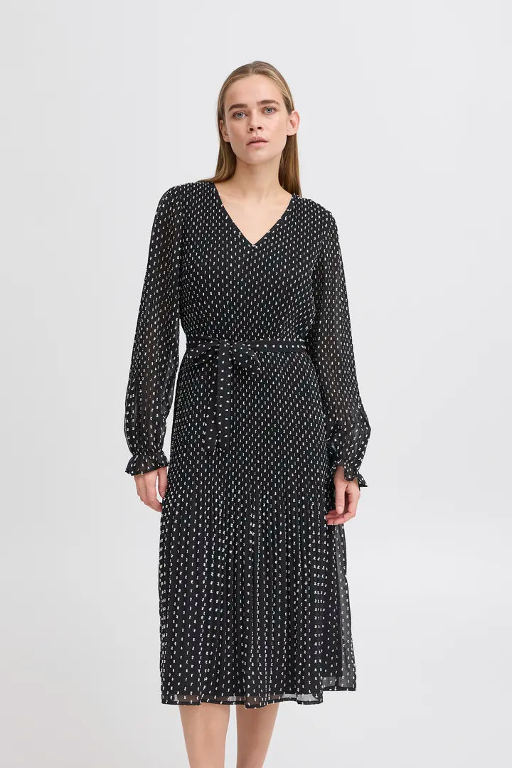 Nelly Dress (Black/White)