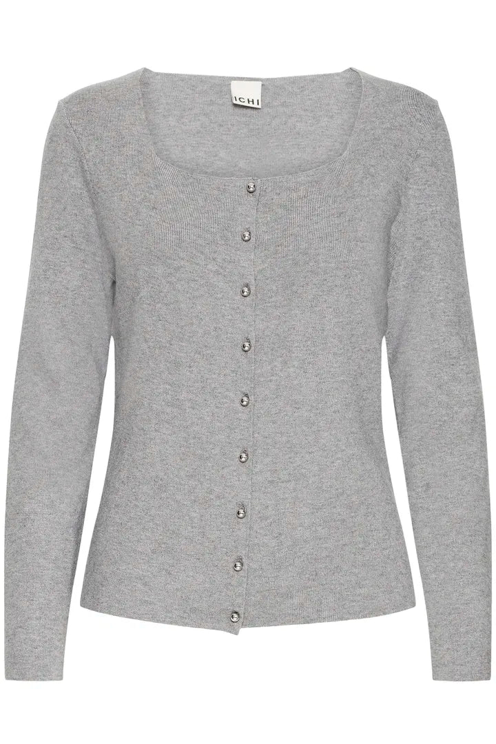 Clarisa Knit Top (Grey Melange)