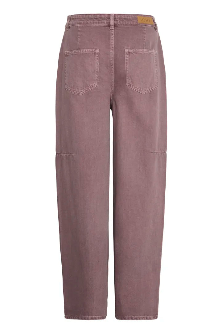 Leah Barrel Leg Jeans (Ruby Wine)