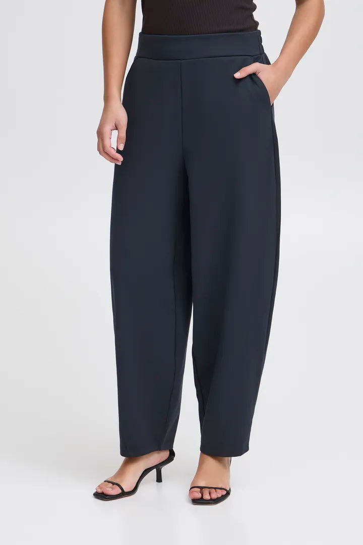 Salma Barrel Leg Pants (Total Eclipse)