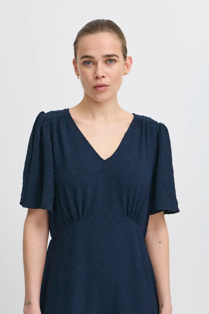 Gabby Midi Dress (Total Eclipse)