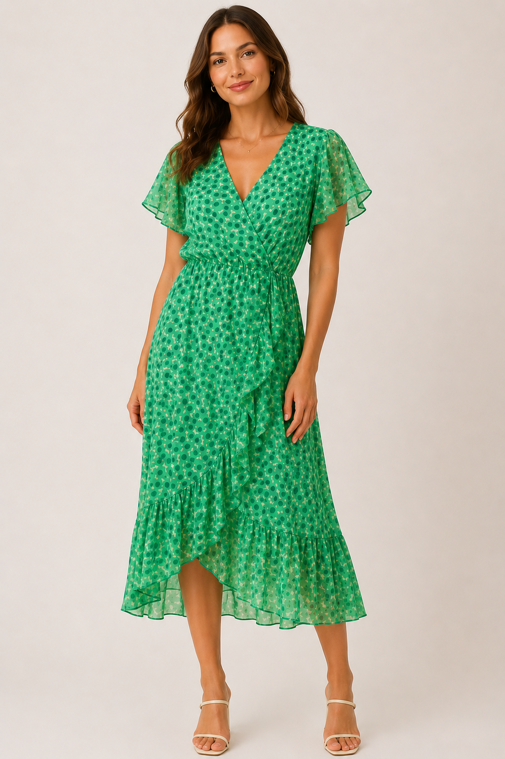Nancy Midi Dress (Green)