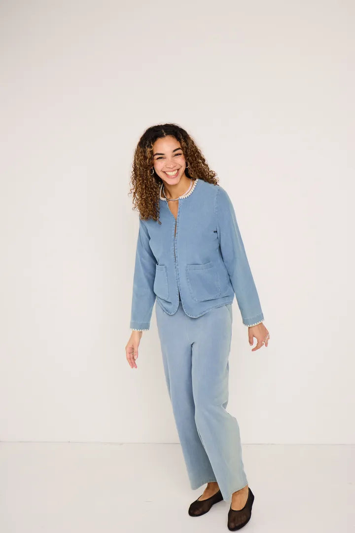 Ima Wide Leg Pants (Denim Light)