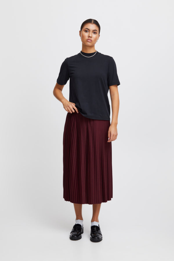 Wimsy Pleated Midi Skirt (Port Royal)