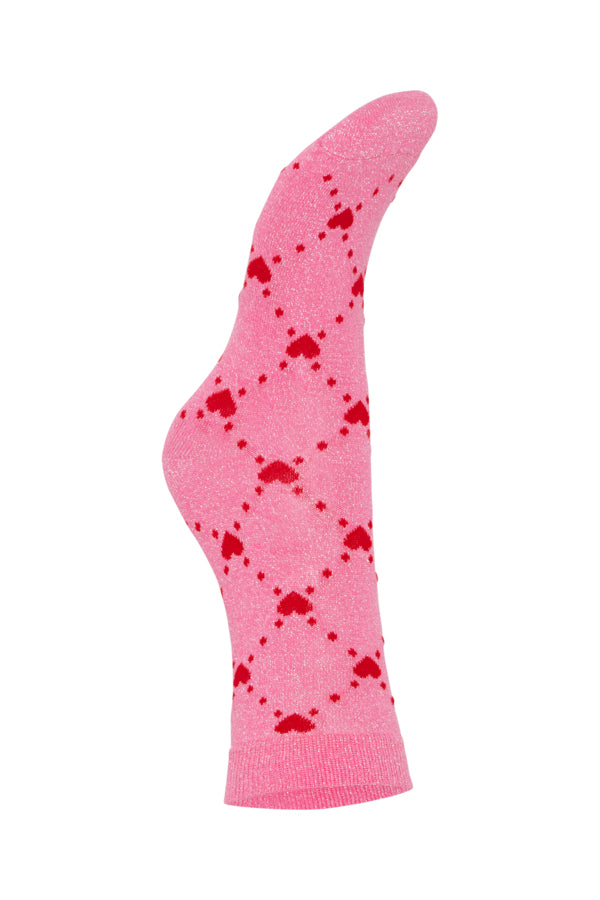 Cupid Socks Box (Pink/Red)