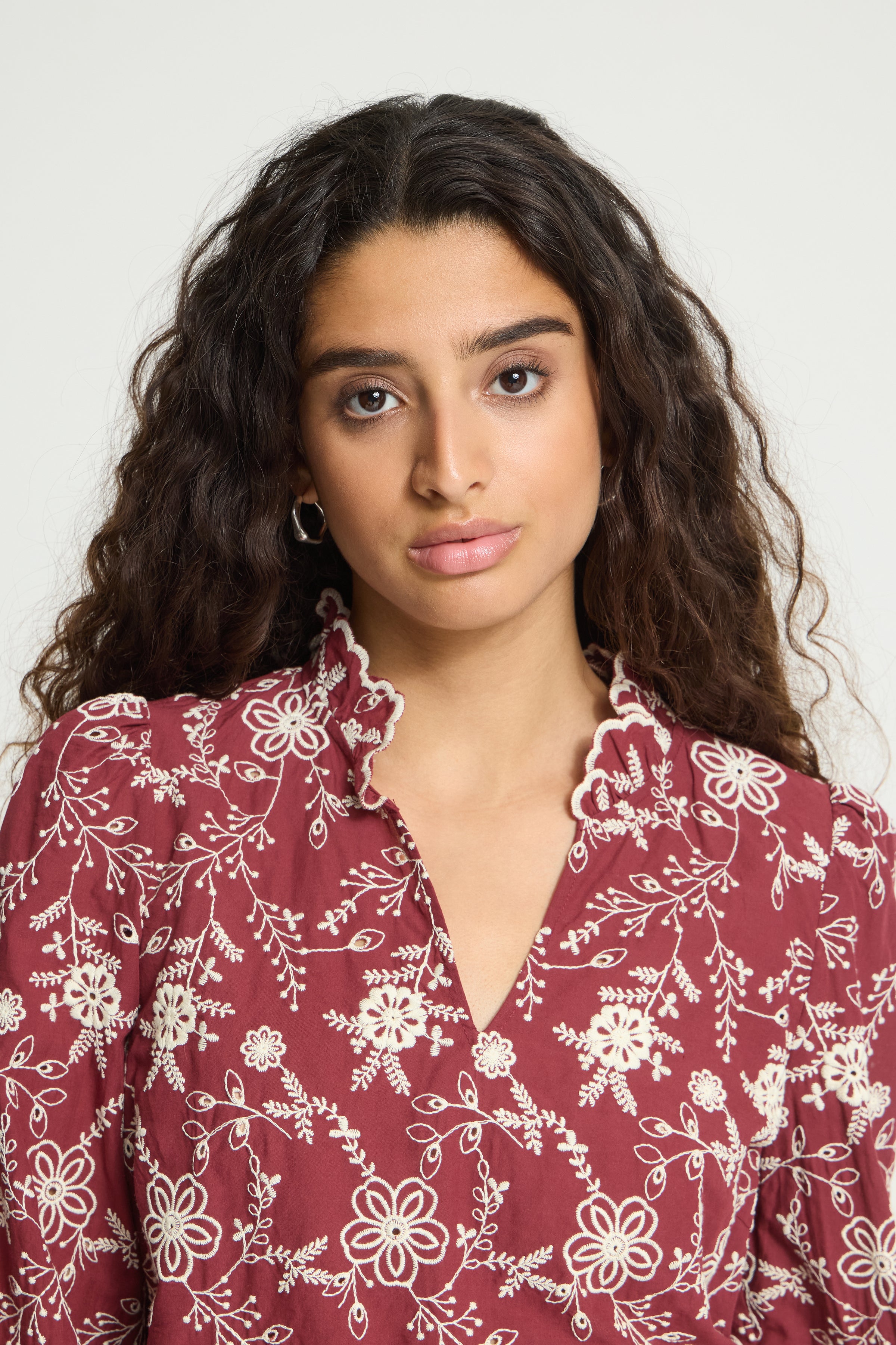 Finley Blouse (Wine)