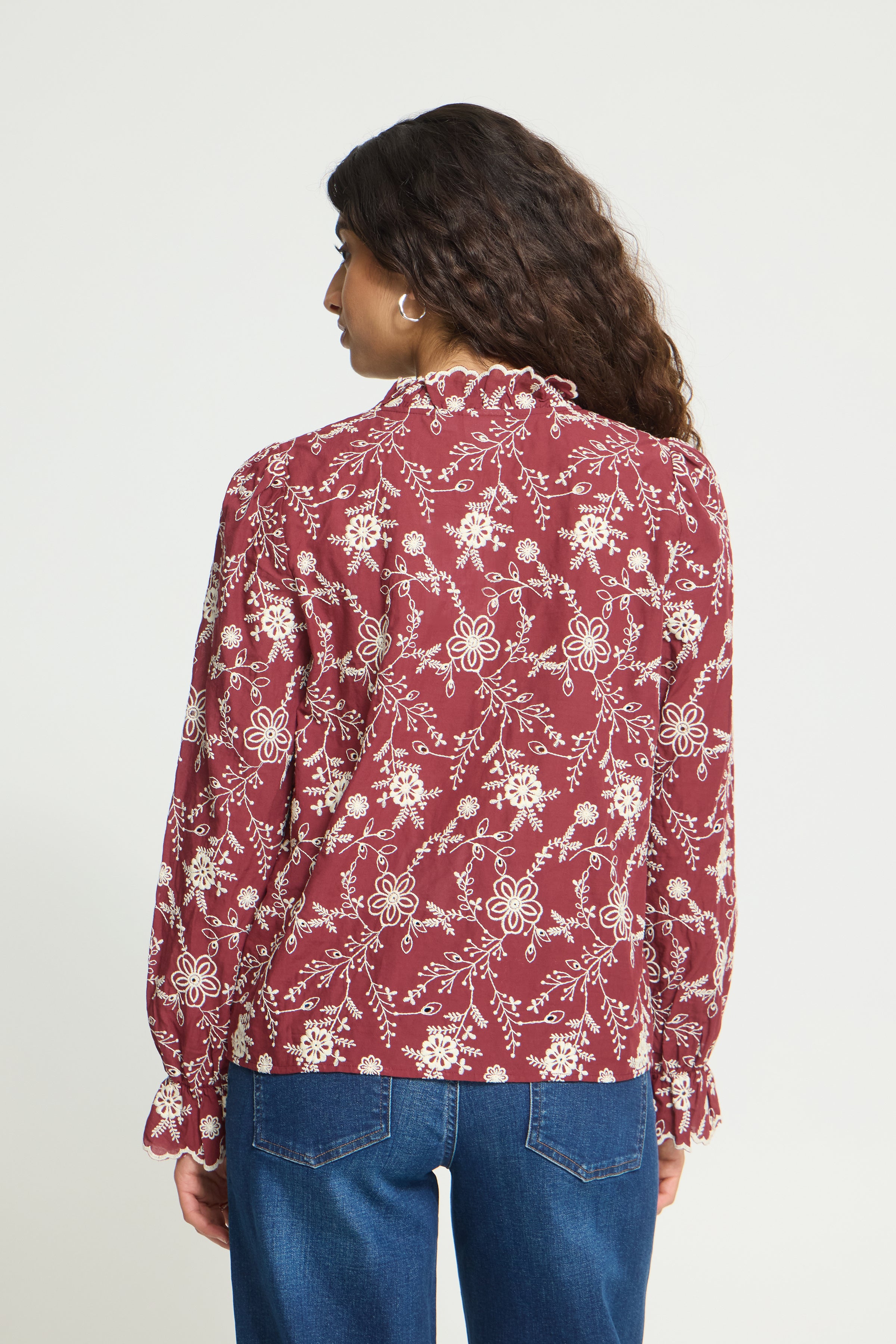 Finley Blouse (Wine)