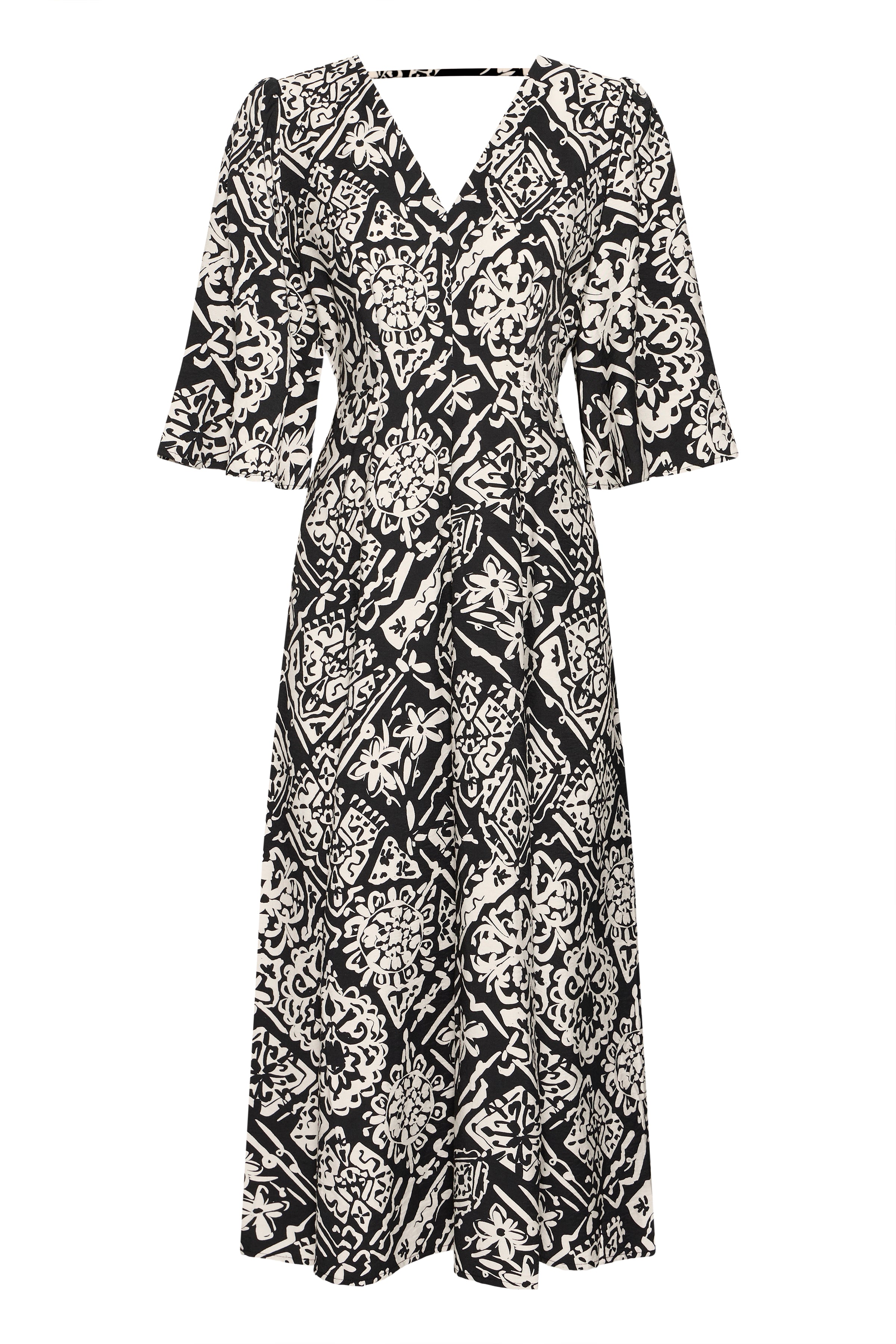 Taylor Maxi Dress (Graphic/Black)