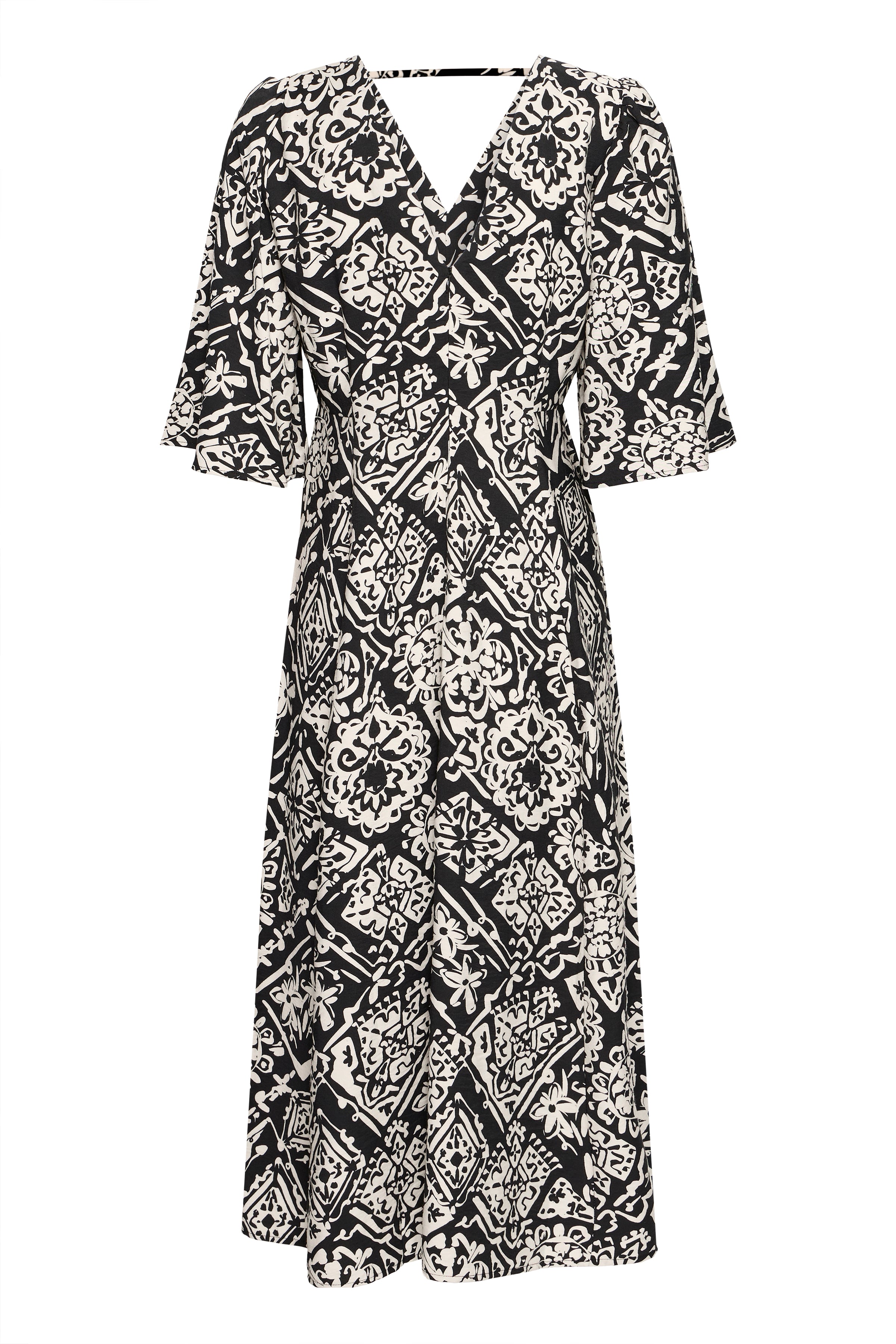 Taylor Maxi Dress (Graphic/Black)