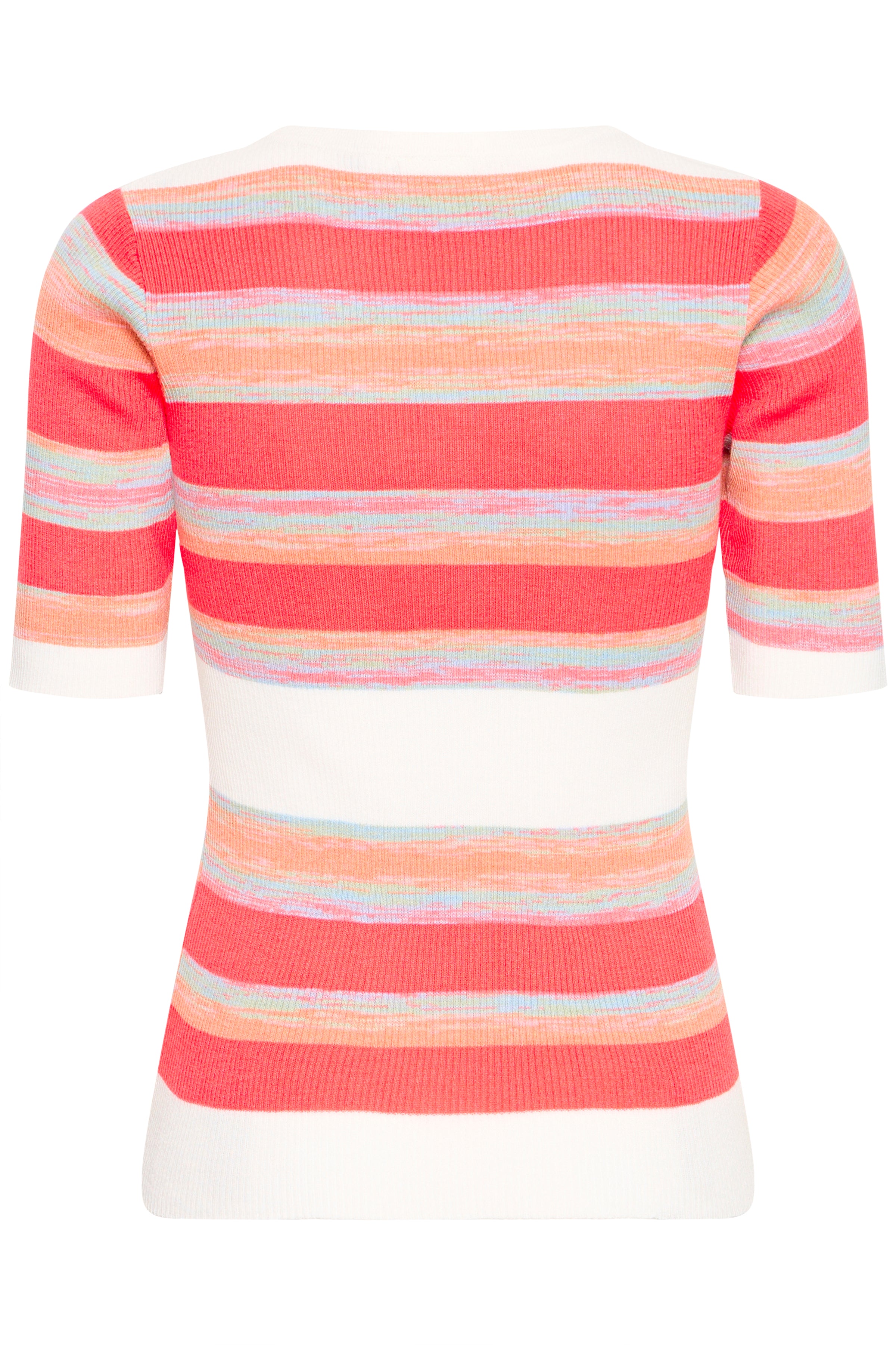 Claire Knit Button Top (Multicolour/Stripe)