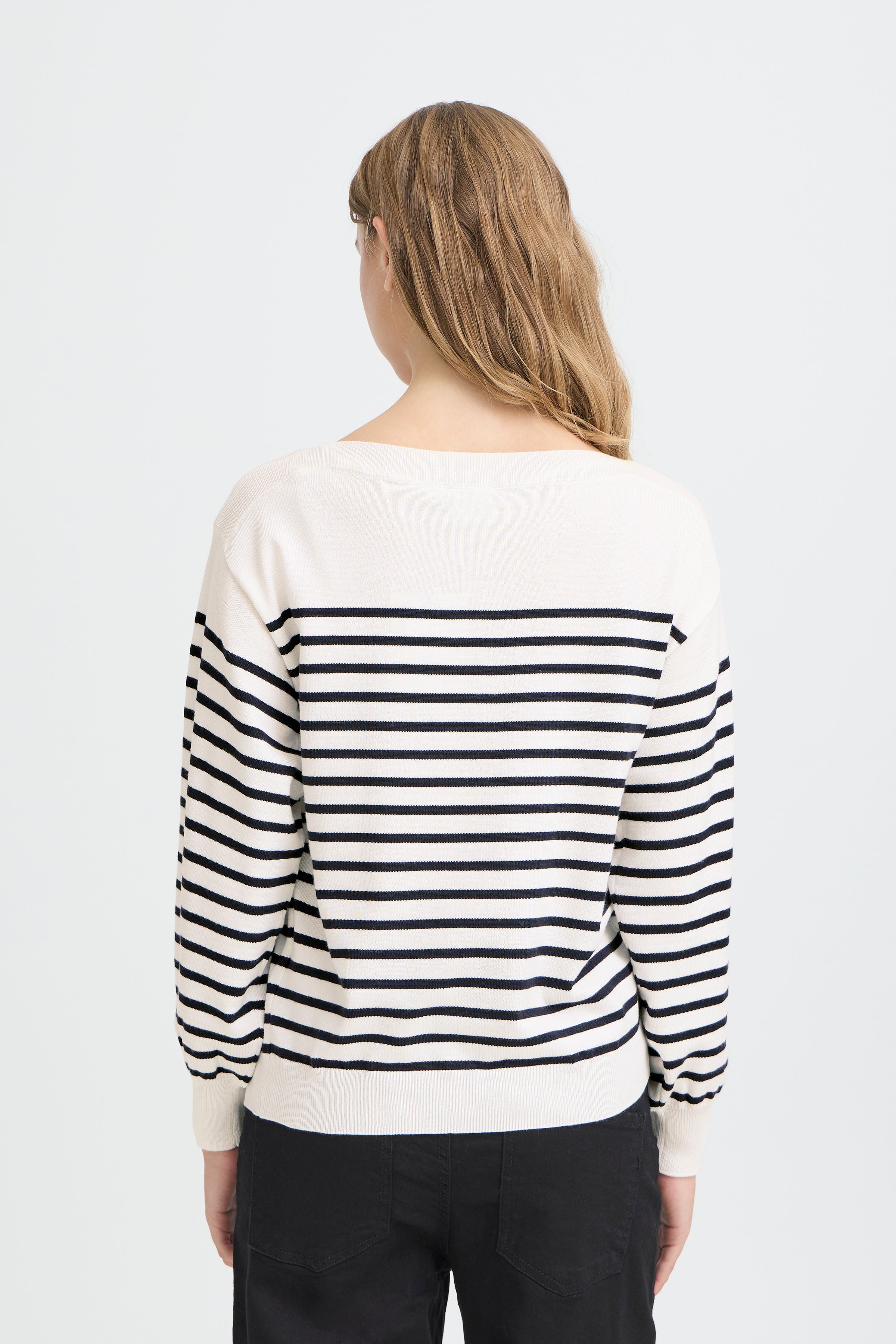 Lexi Jumper (White/Stripes)
