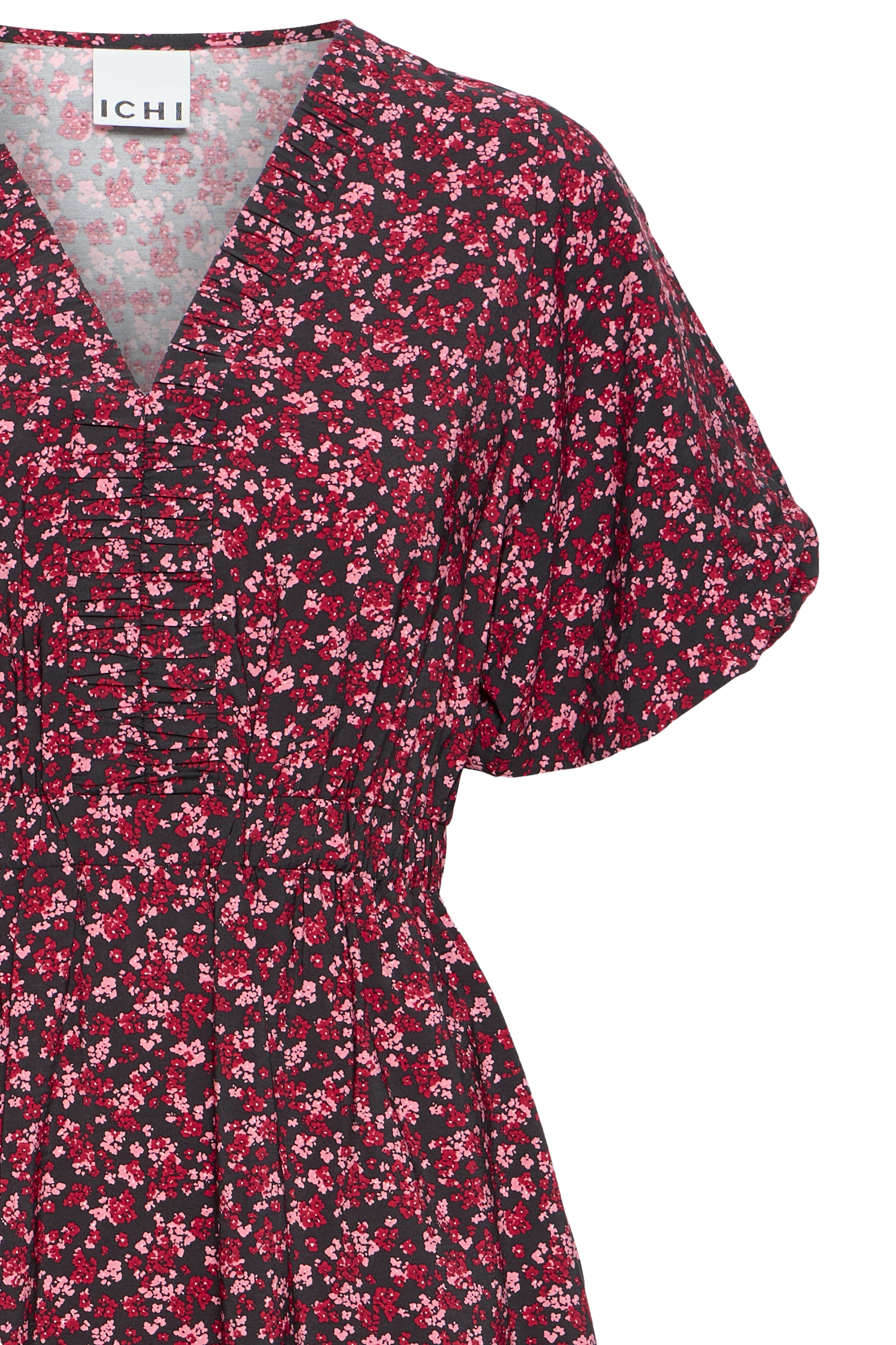 Gill Midi Dress (Black/Pink)