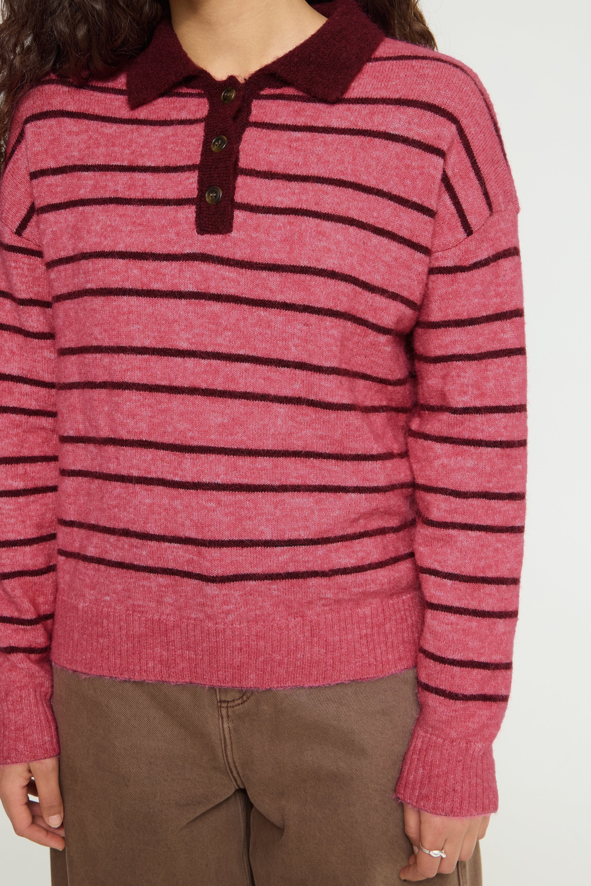Sally Knit Jumper (Pink/Wine)