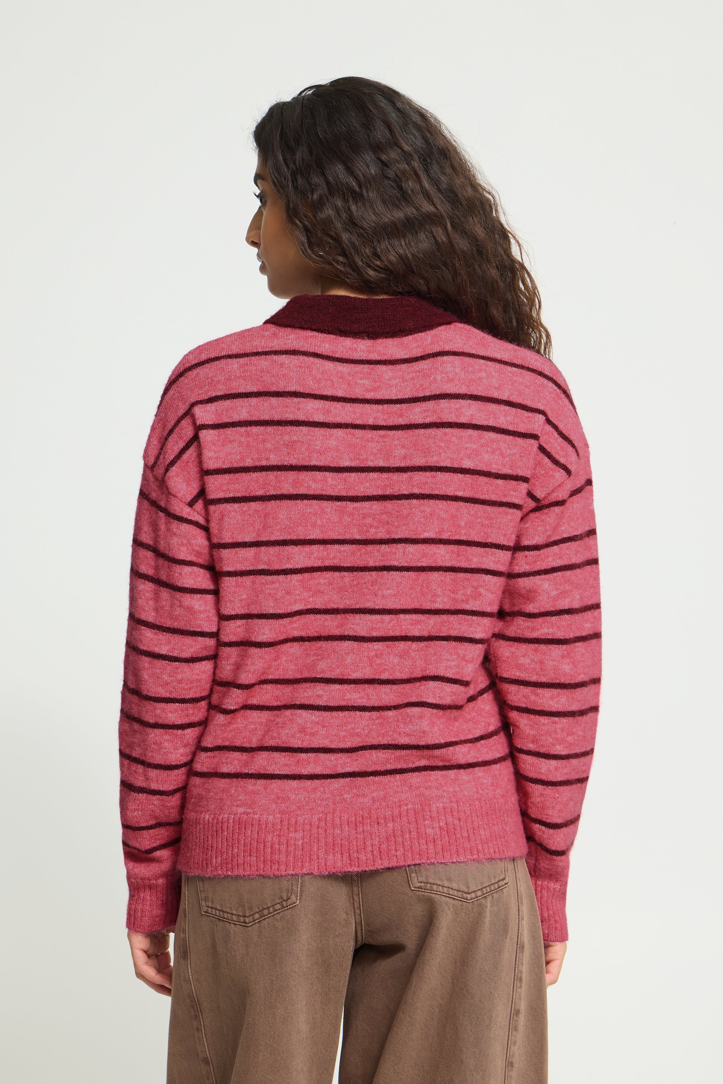 Sally Knit Jumper (Pink/Wine)