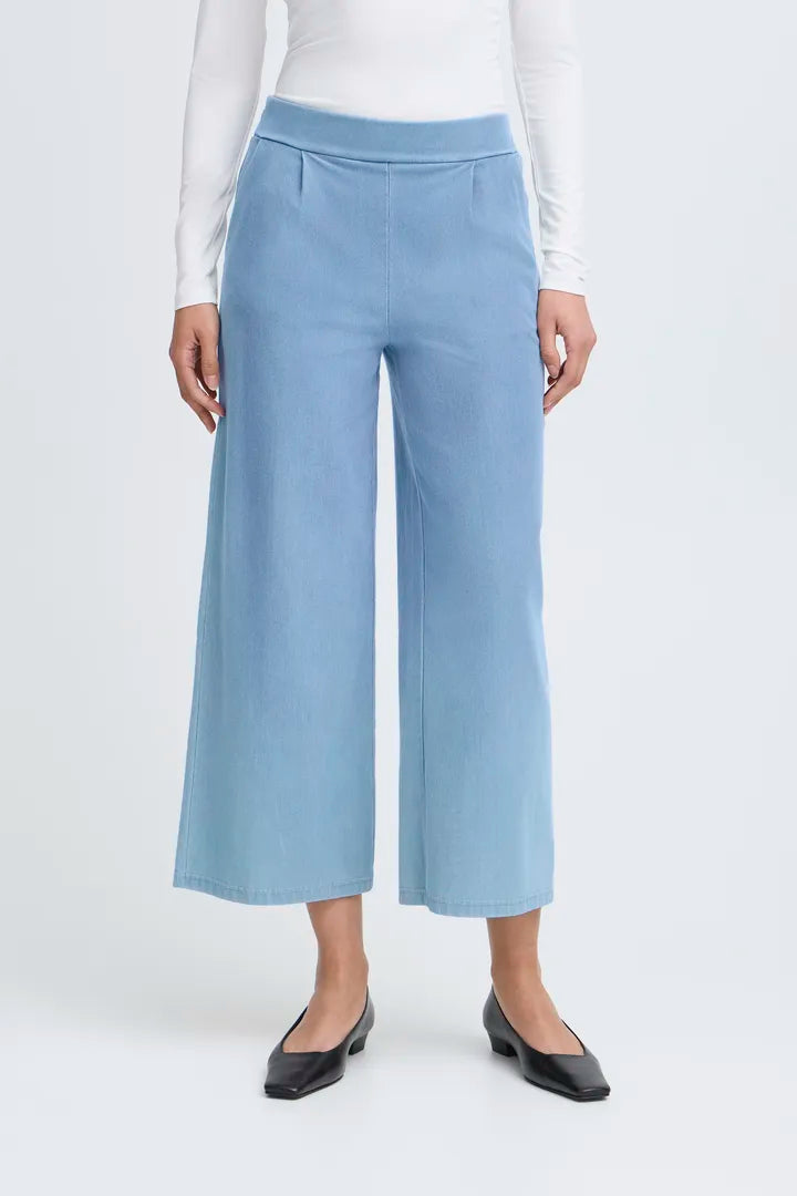 Ima Wide Leg Pants (Denim Light)