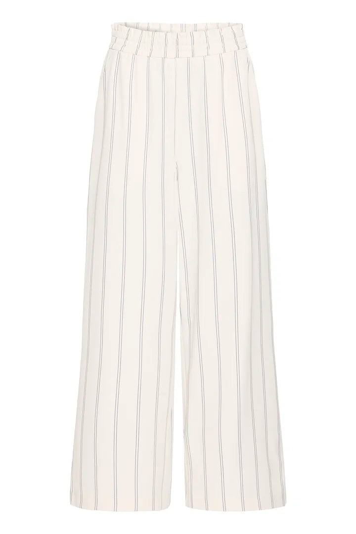Mia Wide Leg Pants (Birch/Blue)