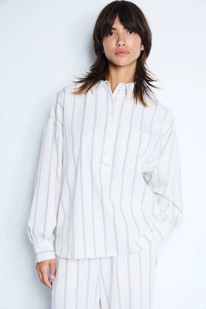 Nancy Shirt (Birch/Blue)