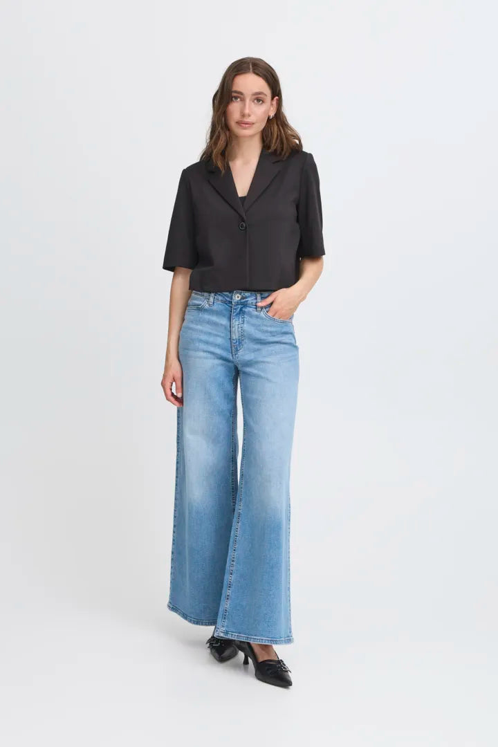 Imogen Wide Leg Jeans (Light Blue/Leg 32")